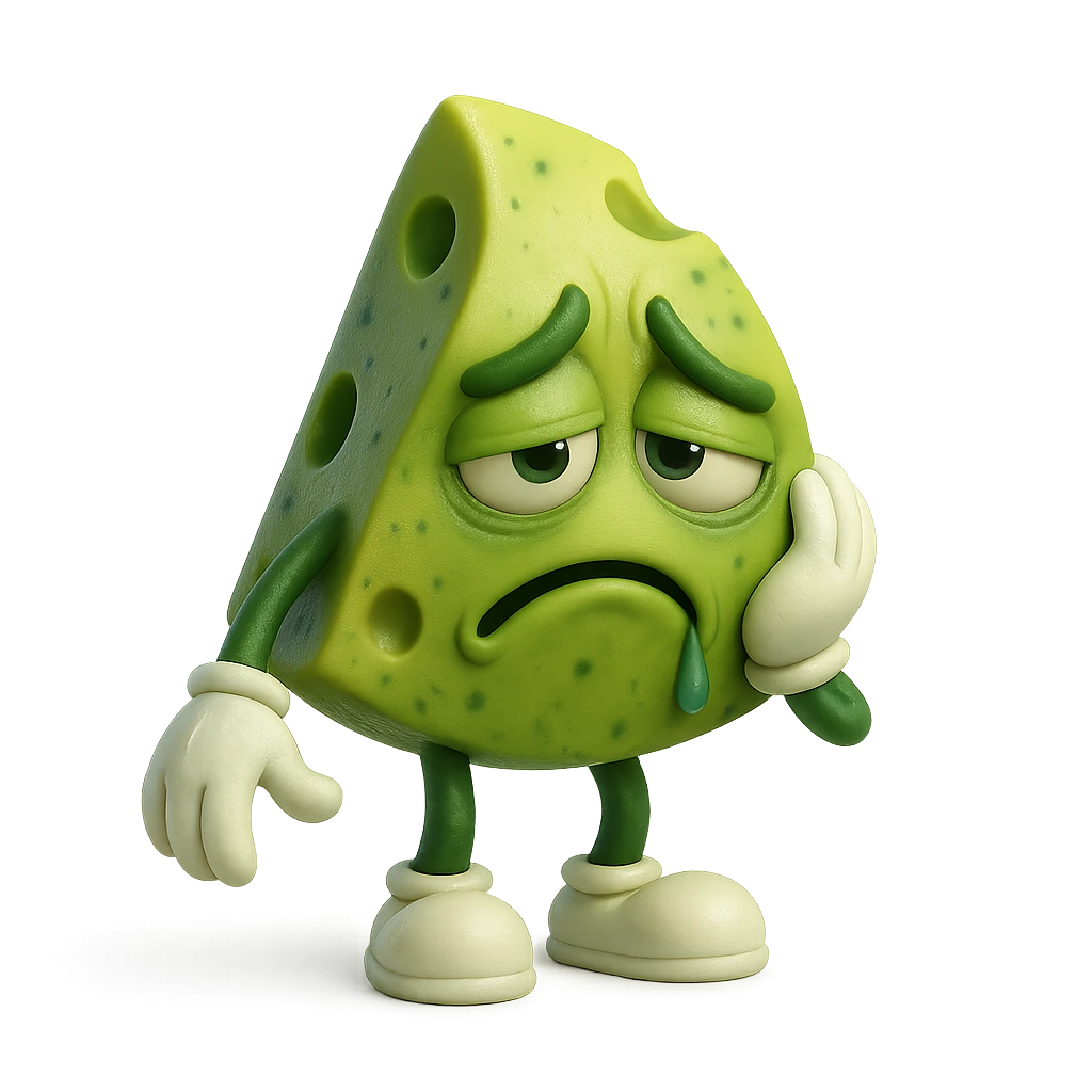 Cheese gone bad